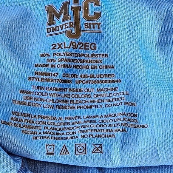 University of Kansas Jayhawks Sleeveless Body Suit ColorBlock Women Plus 2XL NWT - Picture 4 of 9